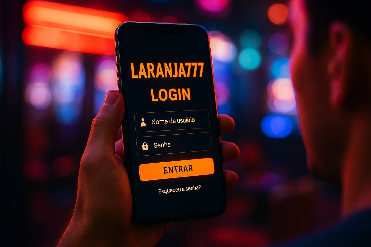 Criar uma nova Conta no plataforma LARANJA777